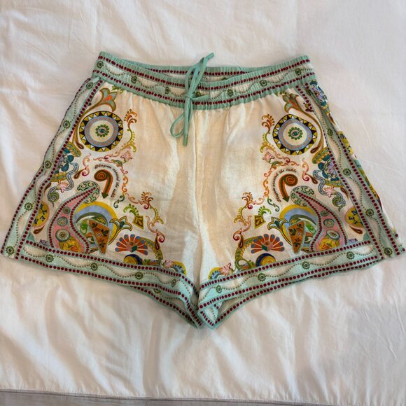 ALÉMAIS' 'Pinball' Linen shorts, Sz 8 - Picture 8 of 8